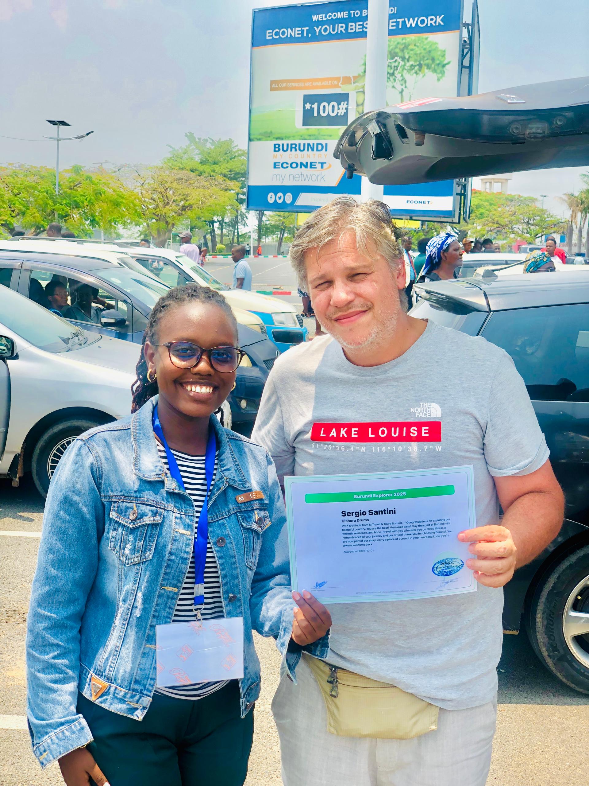 Guests at Gishora Drum Sanctuary tour